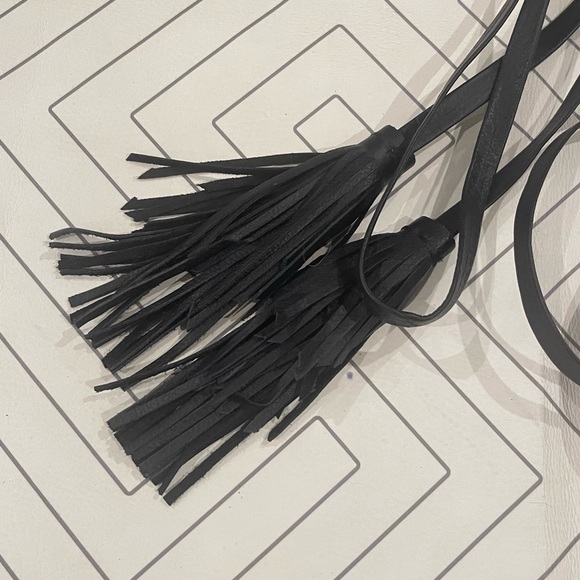 B-Low the Belt Black Tassel Belt - Picture 2 of 4